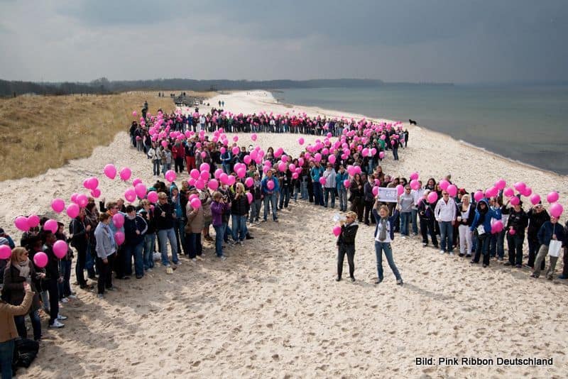 Pink Ribbon Aktion in Kassel